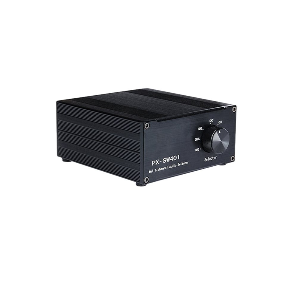 Photos - Cable (video, audio, USB) 4 Way Bi-Directional RCA Stereo Audio 1 in 4 Out or 4 in 1 Out L/R Jack Sound Channel RCA Audio Switcher Selector