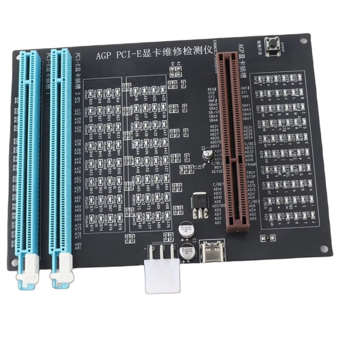 Nuovo Tester per Schede Grafiche Desktop con Display AGP PCI-e A Doppio Scopo e Luce