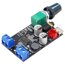 Rechargeable Lithium Battery Digital Amplifier Board 3.7-5V Stereo Dual Channel 2 X 20W High-Power DIY Desk Speaker