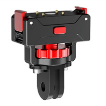 1 Stück Magnetischer Schnellverschluss-Adapterhalter, Aluminiumlegierung Erweiterungsbasis, für für Osmo 360 Kamera, Schnellabnehmbarer Halter