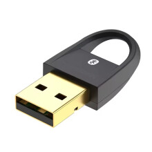 USB 5.0 Adapter Wireless for PC Windows 7/8/10/11 Receiver & Transmitter for Speaker Earbuds Black