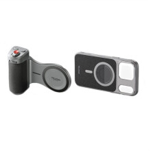 TELESIN pour 17 Pro Max Uniquement: Kit de Poignée Magnétique Master Grip, Poignée pour Appareil Photo de Téléphone - Support de Poignée de