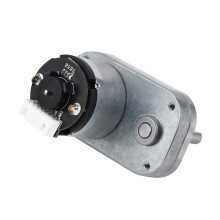 L-Shaped Permanent Magnet Gear Motor Magnetic Hall Encoder All-Metal Gear Motor Mainly Used in Short Wheelbase Robots
