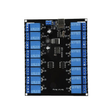 7V-38V USB Serial Relay Module 16 Channel USB Power Supply Development Board Relay Module for Home