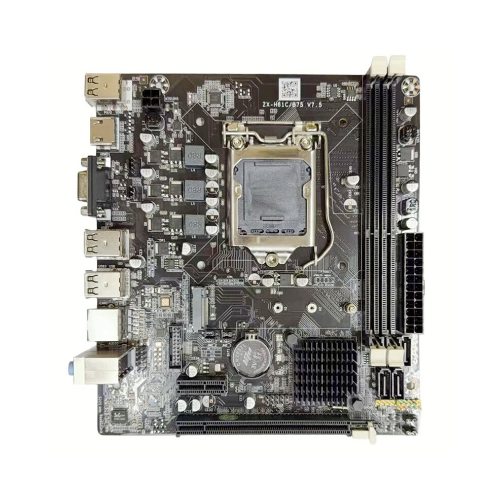 H61 Ddr3 Desktop Motherboard Lga1155 -Compatible 2Xddr3 Slots 6Xusb Supports G1610 1620 1630 G2030 Cpu 4713844817265