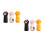 6Pcs Durable Silicone Pedicure Tool Covers Tweezers Scissors Caps 10
