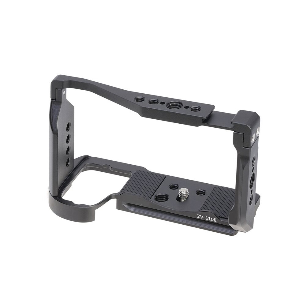 For Zv-E10 Ii Alloy Rabbit Cage Rig Handle Stabilizer Ergonomic Handgrip Tripod Mount Set Black 4713544534950
