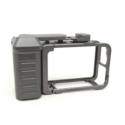 For Action 6 Vlog Grip Mount - Metal Quick Release Rabbit Cage for Enhanced Videography