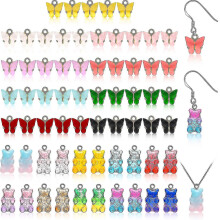 40pcs/65pcs Acrylic Charms And Candy Pendant Set
