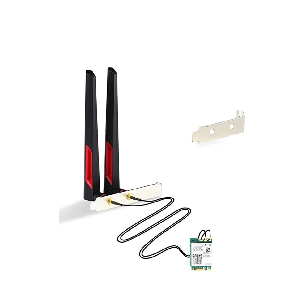Photos - Other for Computer Tri Band WiFi 6E AX210 Wireless Card with 10DB Antenna BT5.3 2.4G/5G/6G 5374Mbps 802.11AX Network Card with Bracket