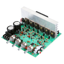2.1 Channel Audio Amplifier Board Easy Installation Subwoofer Accessory for Speakers, Speaker DIY Power Amplifier Board