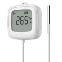 SNZB-02LD Zigbee3.0 LCD Thermometer with Probe IP65 Waterproof for Fridge Pool Fish Tank Wine Cellar Via ZBBridge