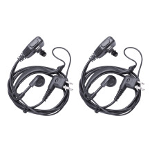 2X 2Pin Ptt Headphones Earpiece for Gp88 Gp68 Gp300 Gp88S Gp3688 Gp3188 Dep450 Ep450 Walkie Talkie
