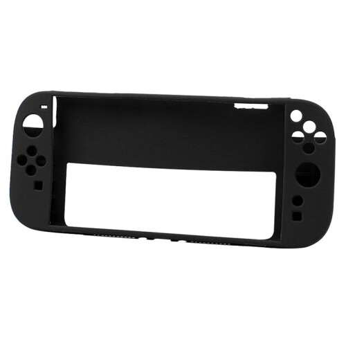 Shockproof Soft Silicone Cover for  2 Console & Controller , Full‑Body Anti‑Scratch Grip Shell Accessories Black