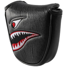 1 PièCe SéRie Faux Cuir avec L'Aimant de Broderie de Requin Mallet Putter Couvre-TêTe les Couvre-TêTes de Putter de Club de