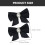 4 Pcs Bow Shoe Clips Removable Buckle Accessories 3