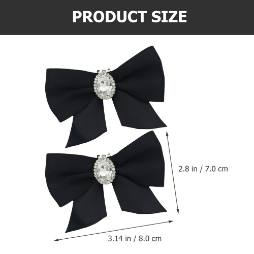 4 Pcs Bow Shoe Clips Removable Buckle Accessories 2