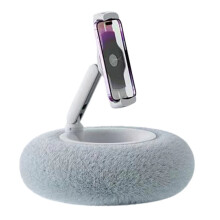 Plush Ornament, Phone Stand, Snack Bowl, 360 Adjustable Phone Stand, Suitable for Smartphones and Tablets. D