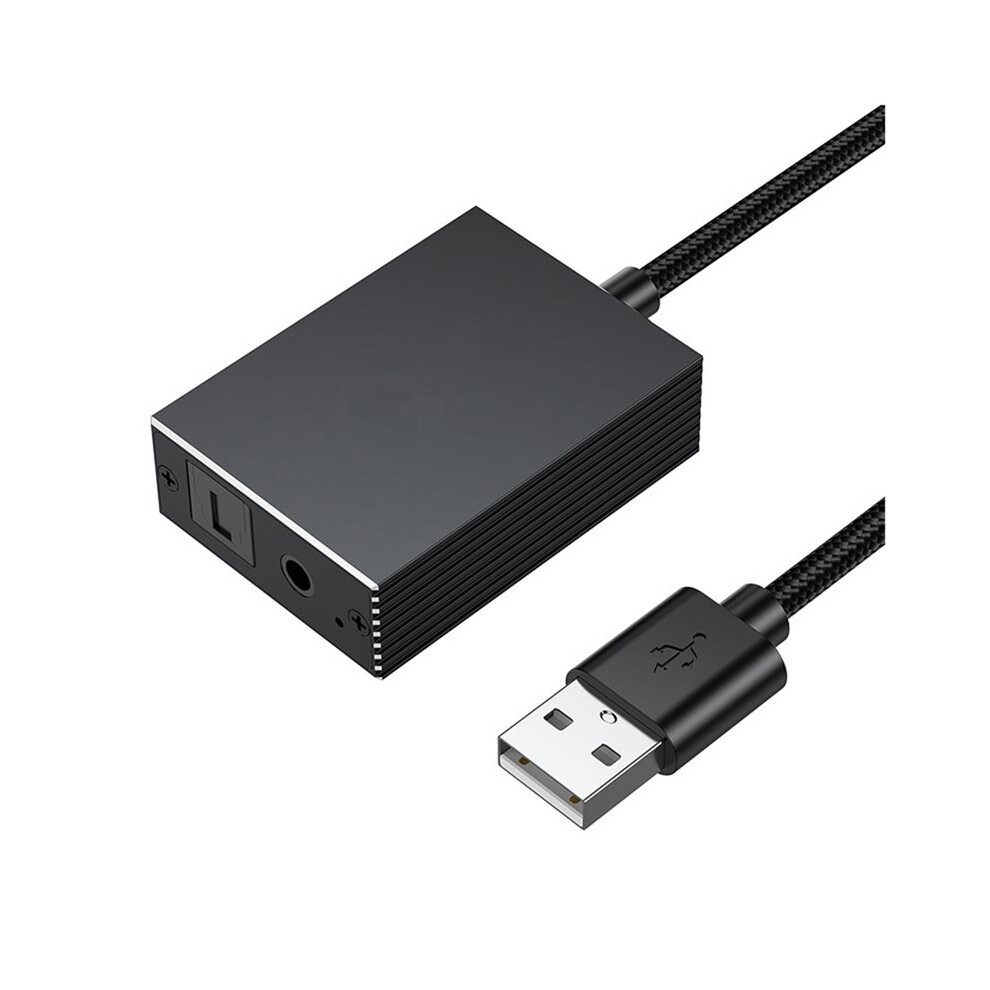 Usb To Optical Spdif Toslink & 3.5Mm Audio Adapter Converter For Ps5, For Ps4, Tv, Pc, Laptop, Smartphone To Speaker 4713738734524