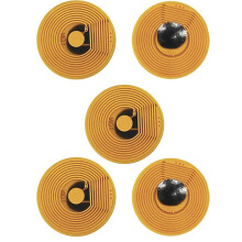 10mm Diameter High Temperature RFID NFC FPC Tags NXP NFC213  Cards 13.56MHz Anti-Fake Anti-Metal Passive RF Card 5p