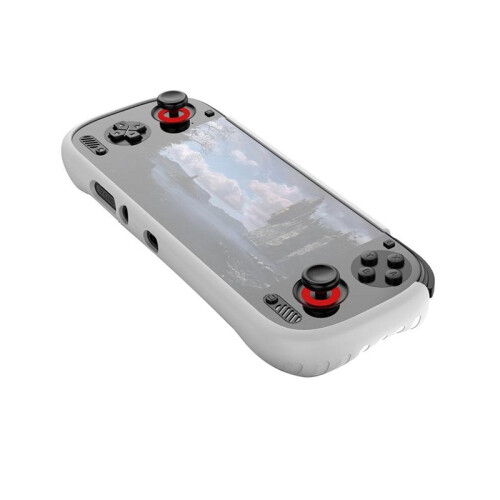 Protective Case TPU Bracket Handheld Console Shockproof Anti-Scratch Soft TPU Protection Cover for AYN ODIN 3 White
