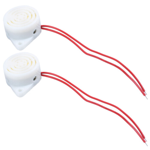 2X Selection de la source d'alimentation 2 roues buzzer sonore avec source d'alimentation d'alarme filaire 220V CA