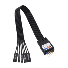Verlängerungskabel für Motherboard-Schalter/Anzeigeleuchten (LED/PLED/Reset-Schalter/Power-Schalter) auf 9-Poliges F-Panel - Absolut Narrensicher