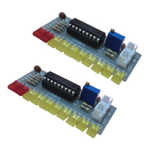 2X LM3915 Audio Pegel Anzeige Diy Kit 10 LED Sound Audio Spectrum Analyzer Pegel Anzeiger Kit Electononics Löten