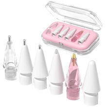 6PCS/Set Replacement Pencil Tips for Pencils Pro/USB-C/2nd Gen/1st Gen Tips Writing Spare Stylus Pen Nib A