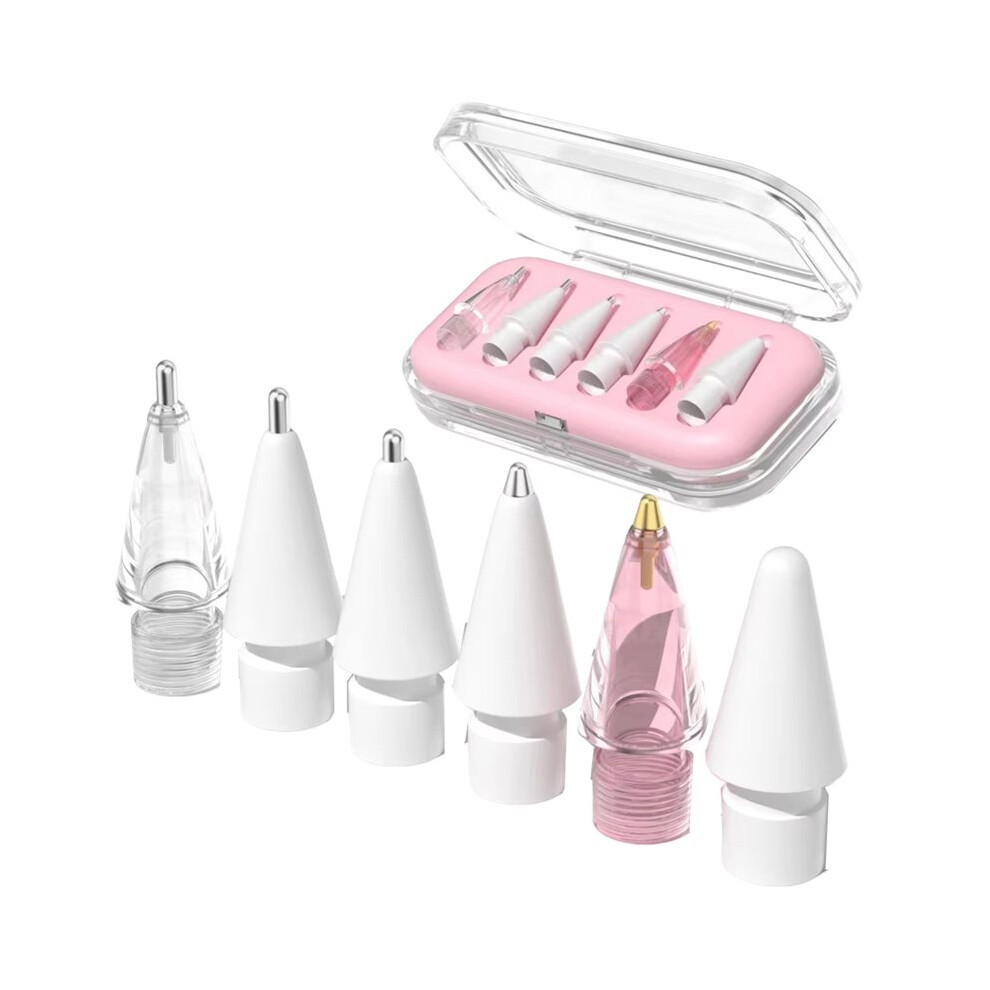 6Pcs/Set Replacement Pencil Tips For Pencils Pro/Usb-C/2Nd Gen/1St Gen Tips Writing Spare Stylus Pen Nib A 6032751690838