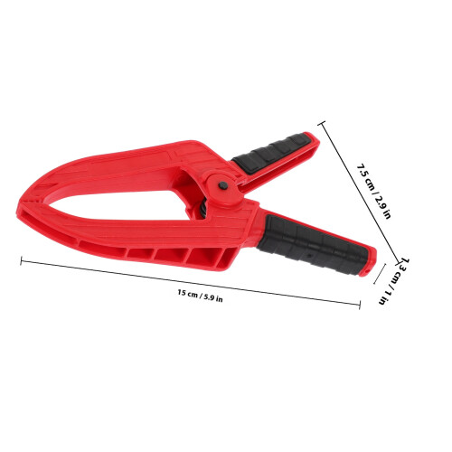 Large Red Spring Clamps Plastic Woodworking Clips Heavy Duty 1