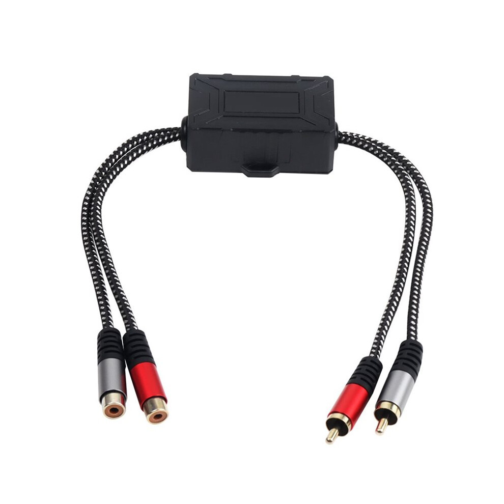 2-Way Rca Audio Isolator Rca Audio Noise Reduction Isolator Ground Loop Audio Isolator Audio Noise Filter Suppressor 6031444466750