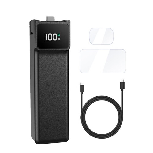 For  Osmo Pocket 3/4 Battery Handle +Screen Protector Built-in 5000mAh Extra Battery Accessories Original Replacement