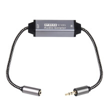 3.5 AUX Audio Isolator Audio Noise Filter 3.5mm Audio Current Noise Eliminator Isolator Audio Signal Noise Reducer