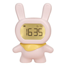 Multi-Functional Little Flying Rabbit Alarm Clock, Bedside Clock,Student Study Night Light Countdown,Snooze Clock