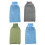 4Pcs Glove for Shower Premium Cotton-Polyester Bathing Gloves Assorted 8