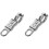 2Pcs Durable Silver Zinc Alloy Panic Snap Hook Quick Release Bag Decor 4