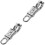 2Pcs Durable Silver Zinc Alloy Panic Snap Hook Quick Release Bag Decor 5
