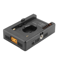 For NP-F Battery Charger Battery Adapter Plate with DC12V DC8V USB-A Output Cold Shoe Adapter 1/4 Inch Screw Hole