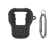 Protective Case for Wearable Speaker, Silicone Case, Shockproof, Waterproof, Dustproof, with Carabiner