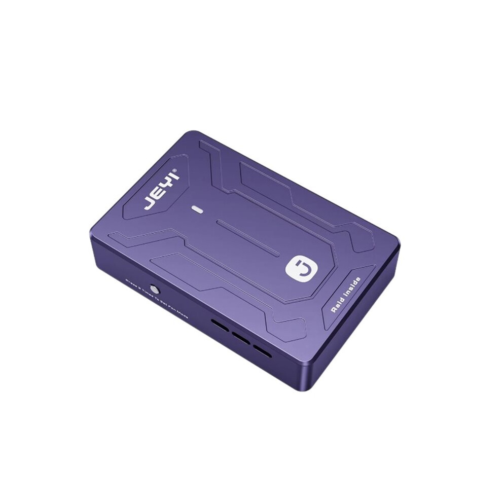 Jeyi Dual Bay Nvme Ssd Enclosure Usb3.2 20Gbps External Enclosure Built-In Cooling Fan For Pc 6032810470203