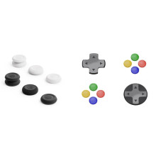 For 2 Joystick Cap+D-Pad Button Cap Kit No-Slip Silicone Thumb Grips Caps Thumb Grip Set
