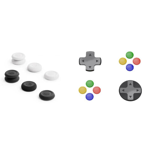 For  2 Joystick Cap+D-Pad Button Cap Kit No-Slip Silicone Thumb Grips Caps Thumb Grip Set