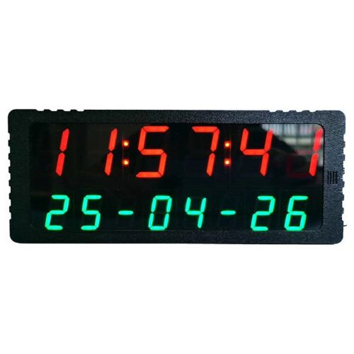 WIFI Clock Network Timing LED Electronic Clock Display  Year Month Day Hour Minute Second Alarm Clock Typec