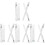12Pcs Tattoo Pens for Skin White ABS Comfortable Grip Brow Mapping Set 2