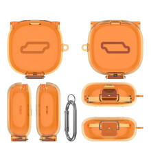 Protective Case for SHOKZ Open Fit 2+ / T921 Earbuds, Shockproof TPU Case with Integrated  and Carabiner C