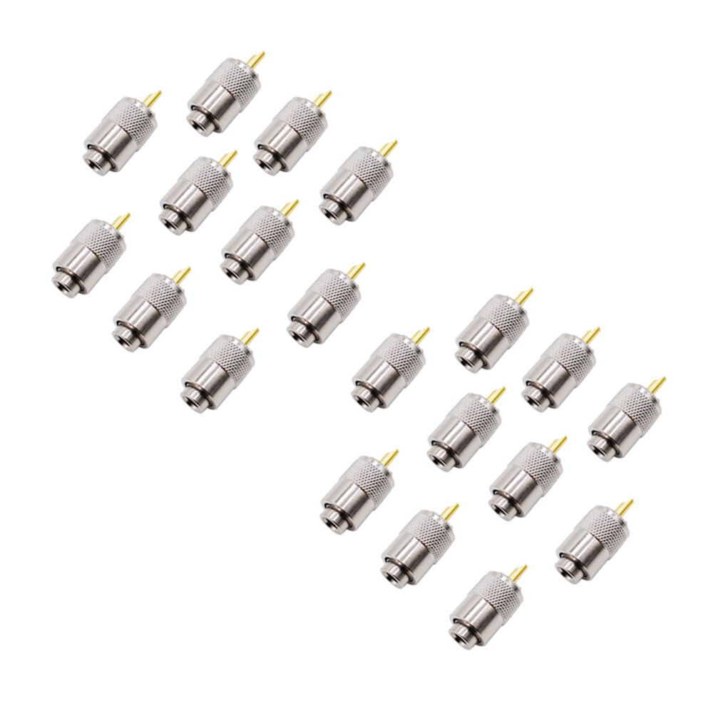20Pcs Rf Connector Uhf Male Connector Rg8 Rg58 Cable Lug Antenna Connector Pl259 6032462144453