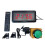 EU Plug LED Countdown Stopwatch Digital Wall Clock with Button Remote Control, Reset to Race Timer 6CM Small Button 1