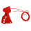 Adjustable Nylon Coated Cable Lockout Self-Locking Safety Lock Red 4