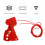 Adjustable Nylon Coated Cable Lockout Self-Locking Safety Lock Red 6